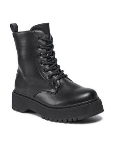 Jenny Fairy Trapery WSD1916-01P Czarny. Czarne buty zimowe Jenny Fairy, ze skóry, bez obcasa, bez zapięcia. Za 159,99 zł.