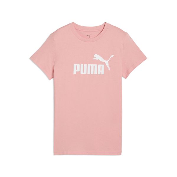 Damska koszulka z logo ESS No. 1 PUMA Pink Fruit. Czerwone bluzki Puma, xs, bez wzorów, sportowe, bez kołnierzyka, bez ramiączek. Za 93,35 zł.