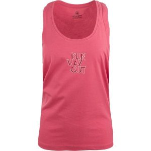 Glemo DPT Chloe bawełniany top damski, różowy neon, z nadrukiem. Czerwone topy WOMEN'S BEST, s, bez wzorów, z bawełny, sportowe, bez kołnierzyka, bez ramiączek. Za 134,99 zł.