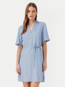 JDY Sukienka codzienna Olli 15341086 Niebieski Regular Fit. Niebieskie kombinezony JDY, xs, bez wzorów, z wiskozy, bez kołnierzyka, bez ramiączek. Za 79,99 zł.