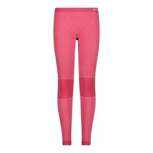 Damskie legginsy CMP. Czerwone legginsy CMP, bez wzorów, z materiału. Za 109,99 zł.