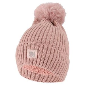 Czapka termiczna + pompon damska Rozmiar uniwersalny. Czerwone czapki HEAT KEEPER, bez wzorów, z elastanu, sportowe. W wyprzedaży za 109,85 zł.