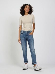 GANG JEANS Dżinsy "Amelie" - Relaxed fit - w kolorze niebieskim rozmiar: W31. Niebieskie jeansy GANG JEANS, z aplikacjami, z jeansu. Za 339,95 zł.