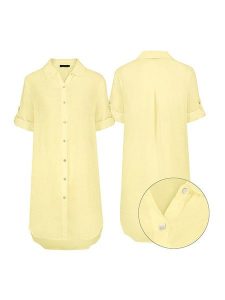 Eight2Nine Sukienka w kolorze żółtym rozmiar: L/XL. Żółte sukienki Eight2Nine, l, bez wzorów, bez kołnierzyka, bez ramiączek, maxi. Za 210,81 zł.