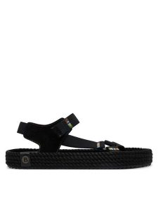 Bohonomad Sandały Nevada Elastic NEV.20-L0020 Czarny. Czarne sandały Bohonomad, bez wzorów, ze skóry, bez obcasa, na płaskiej podeszwie, bez zapięcia. Za 179,99 zł.