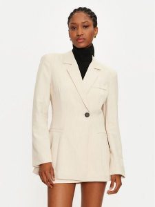 Vero Moda Marynarka Troian 10327345 Écru Slim Fit. Marynarki i żakiety Vero Moda, bez wzorów, z syntetyku. Za 119,99 zł.