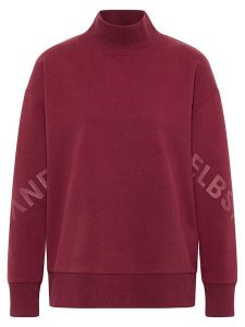 ELBSAND Bluza "Linna" w kolorze bordowym rozmiar: L. Czerwone bluzy ELBSAND, l, bez wzorów, bez kaptura. Za 130,99 zł.