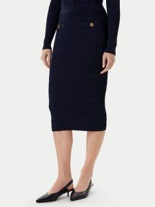 Guess Spódnica mini W5YD66 Z0130 Granatowy Slim Fit. Niebieskie spódnice Guess, xxl, z aplikacjami, z wiskozy, mini. Za 379,99 zł.