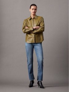 Calvin Klein Dżinsy - Regular fit - w kolorze niebieskim rozmiar: W27/L32. Niebieskie jeansy Calvin Klein, z aplikacjami, z podwyższonym stanem. Za 314,95 zł.