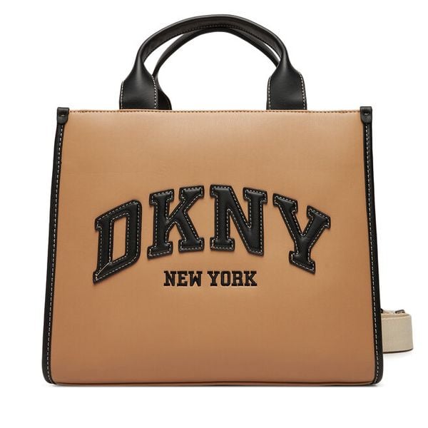 Torebka DKNY. Brązowe torebki klasyczne DKNY, bez wzorów, bez dodatków. Za 659,99 zł.