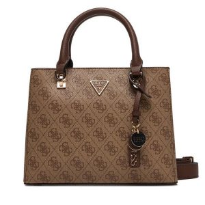 Torebka Guess. Brązowe torebki klasyczne Guess, z aplikacjami, bez dodatków. Za 409,99 zł.