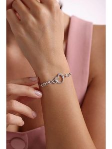 Lodie Silver Srebrna bransoletka z cyrkoniami rozmiar: onesize. Szare bransoletki Lodie Silver, z cyrkonią, srebrne. Za 162,49 zł.
