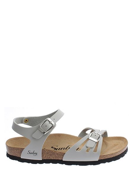 Sunbay Sandały "Althea" w kolorze szarym rozmiar: 40. Szare sandały Sunbay, bez wzorów, z otwartym noskiem, bez obcasa, bez zapięcia. Za 114,71 zł.