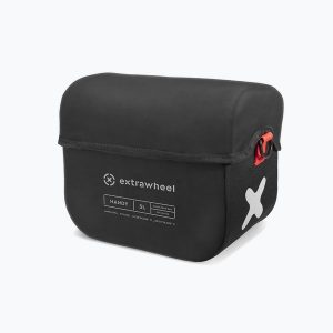 Torba rowerowa na kierownicę Extrawheel Handy. Czarne torebki klasyczne EXTRAWHEEL, bez wzorów, bez dodatków. Za 299,99 zł.