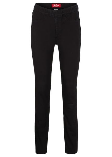 Jegginsy termiczne. Czarne jeansy bonprix, bez wzorów, z jeansu. Za 129,99 zł.