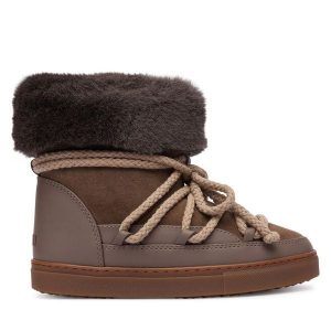 Śniegowce Inuikii. Brązowe buty zimowe Inuikii, bez obcasa, bez zapięcia. Za 989,99 zł.
