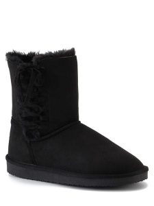ISLAND BOOT Botki zimowe "Goldboro" w kolorze czarnym rozmiar: 36. Czarne botki Island Boot, na zimę, bez wzorów, z materiału, bez obcasa, bez zapięcia. Za 122,96 zł.