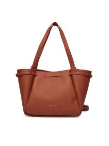 Valentino Torebka Medea VBS9Q801 Brązowy. Brązowe shopper bag Valentino, bez wzorów, ze skóry, bez dodatków. Za 719,99 zł.