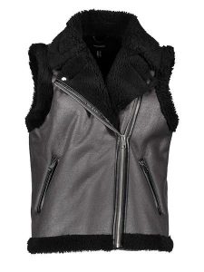 Vero Moda Kamizelka "PL 100" w kolorze czarnym rozmiar: XS. Czarne kamizelki Vero Moda, xs, bez wzorów, bez kołnierzyka, bez ramiączek, bez kaptura. Za 237,45 zł.