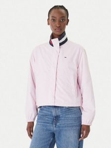 Tommy Jeans Kurtka przejściowa Essential DW0DW20439 Różowy Regular Fit. Czerwone kurtki Tommy Jeans, xxs, bez wzorów, z jeansu, bez kaptura. Za 569,99 zł.