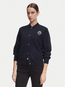 Morgan Kardigan 252-MTEDDY Granatowy Regular Fit. Niebieskie kardigany Morgan, z syntetyku. Za 319,99 zł.