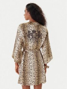 Juicy Couture Szlafrok JCLRB225506 Beżowy. Brązowe szlafroki Juicy Couture, l, bez wzorów, z syntetyku, bez kaptura. Za 399,99 zł.