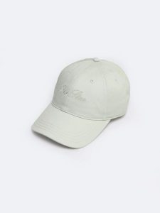 Czapka damska z daszkiem z napisem jasnozielona Writta 300. Zielone czapki Big Star, bez wzorów, z denimu, eleganckie. W wyprzedaży za 79,99 zł.