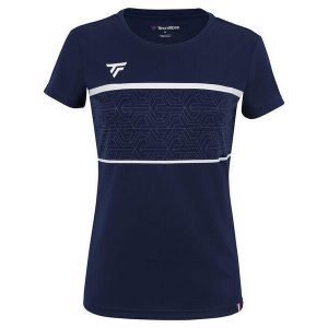 Koszulka damska Tecnifibre Team Tech. Niebieskie bluzki TECNIFIBRE, xs, bez wzorów, sportowe, bez kołnierzyka, bez ramiączek. Za 224,50 zł.