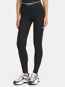 Emporio Armani Underwear Legginsy EW001901 AF27298 UC001 Czarny Slim Fit. Czarne legginsy Emporio Armani Underwear, bez wzorów, z bawełny. Za 284,99 zł.
