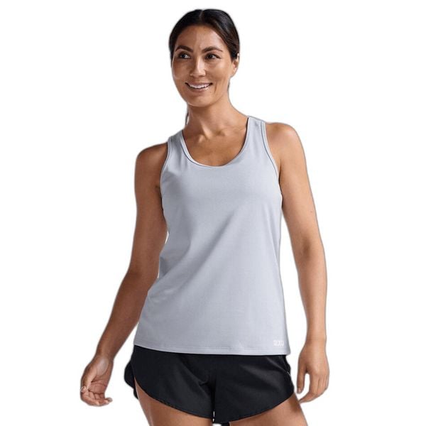 Damski tank top 2XU Aero. Szare topy 2XU, l, bez wzorów, sportowe, bez kołnierzyka, bez ramiączek. W wyprzedaży za 107,20 zł.