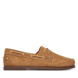 Półbuty Vagabond Shoemakers. Brązowe półbuty Vagabond Shoemakers, bez wzorów, bez obcasa, na płaskiej podeszwie, bez zapięcia. Za 410,99 zł.