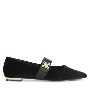 Baleriny Nine West. Czarne balerinki Nine West, bez wzorów, bez obcasa, bez zapięcia. Za 219,99 zł.