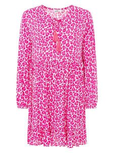 Zwillingsherz Sukienka "Leo Dream" w kolorze różowym rozmiar: onesize. Różowe sukienki Zwillingsherz, na co dzień, bez wzorów, z wiskozy, bez kołnierzyka, bez ramiączek, midi, proste. Za 165,99 zł.