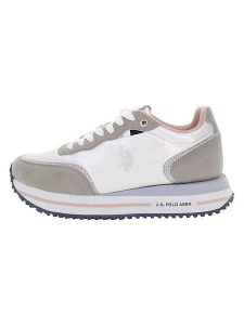 U.S. Polo Assn. Sneakersy w kolorze biało-szarym rozmiar: 38. Białe trampki U.S. Polo Assn., bez wzorów, bez zapięcia. Za 208,99 zł.