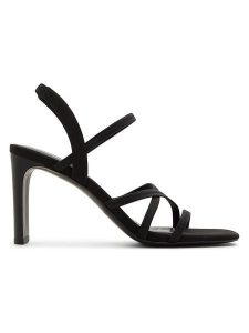 CALL IT SPRING Sandały w kolorze czarnym na obcasie rozmiar: 37. Czarne sandały Call it Spring, bez wzorów, z otwartym noskiem, bez obcasa, na koturnie, bez zapięcia. Za 117,99 zł.