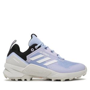 Trekkingi adidas. Niebieskie buty sportowe ADIDAS, bez wzorów, bez zapięcia, trekkingowe, Adidas Terrex. Za 439,99 zł.