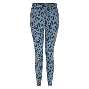 Damskie Legginsy Z Nadrukiem Lamparta Z Recyklingu. Niebieskie legginsy Dare 2b, bez wzorów. Za 75,99 zł.