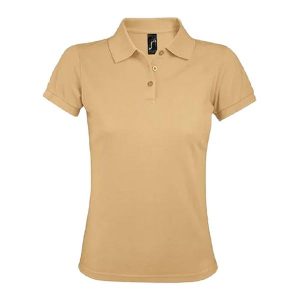Damska Koszulka Polo Prime. Brązowe koszulki sportowe SOL'S, bez wzorów, bez ramiączek. Za 79,99 zł.