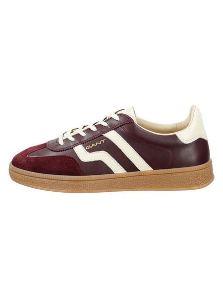 GANT Footwear Skórzane sneakersy "Cuzima" w kolorze bordowym rozmiar: 40. Czerwone trampki GANT Footwear, bez wzorów, bez zapięcia. Za 248,27 zł.