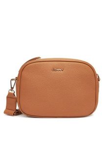 JENNY Torebka C-JEN-L-003-08 Brązowy. Brązowe listonoszki Jenny, bez wzorów, z materiału, bez dodatków. Za 109,99 zł.