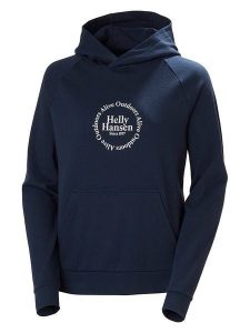Helly Hansen Bluza "Core Graphic" w kolorze granatowym rozmiar: XS. Niebieskie bluzy Helly Hansen, xs, bez wzorów, z kapturem. Za 169,95 zł.