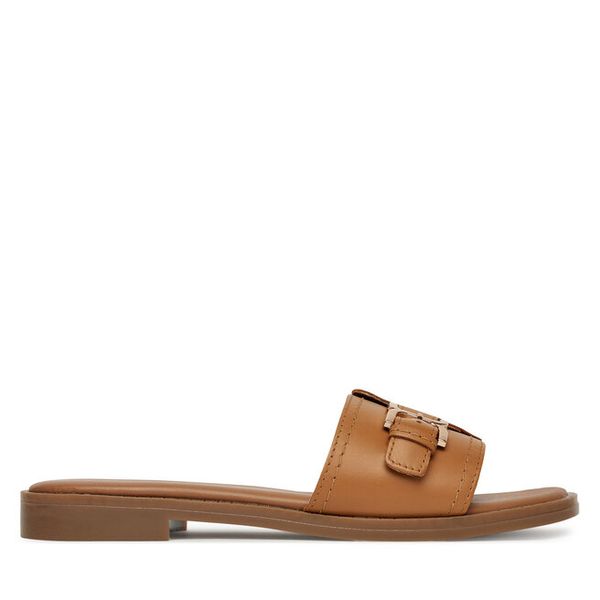 Klapki Lasocki. Brązowe klapki Lasocki, bez wzorów, bez obcasa. Za 139,99 zł.