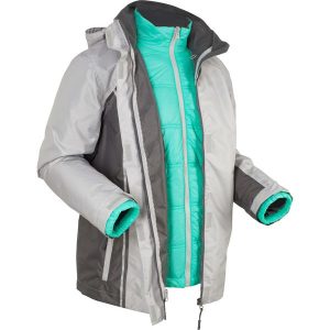 Kurtki: Kurtka outdoorowa 3 w 1, ocieplana bonprix matowy srebrny