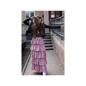 Spódnica Jolie Ruffle Pink. Spódnice marki Elevenstory. Za 210,00 zł.