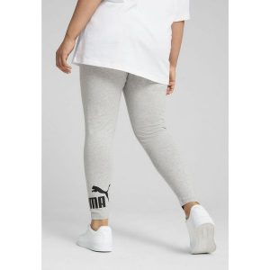 Legginsy damskie z logo No. 1 ESS PUMA Light Gray Heather. Czarne legginsy Puma, bez wzorów, z dżerseju. W wyprzedaży za 94,00 zł.