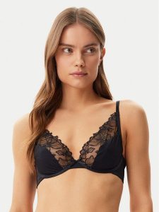 Hunkemöller Biustonosz z fiszbiną Jemima 301078 Czarny. Czarne biustonosze Hunkemöller, bez wzorów, z syntetyku. Za 99,99 zł.