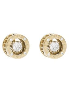Guess Kolczyki JUBE01 464JW Złoty. Żółte kolczyki Guess, złote. Za 139,99 zł.