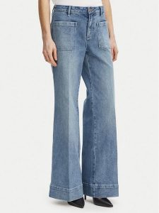 MICHAEL Michael Kors Jeansy MS6909IEB1 Niebieski Loose Fit. Niebieskie jeansy MICHAEL Michael Kors, bez wzorów, z bawełny. Za 696,99 zł.