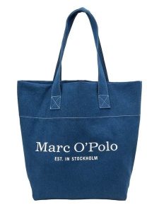 Marc O´Polo Shopper bag w kolorze granatowym rozmiar: onesize. Niebieskie shopper bag bez wzorów, z materiału, na ramię, bez dodatków. Za 154,07 zł.