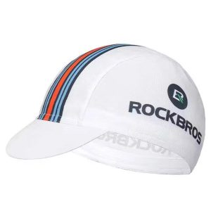 Czapka rowerowa Rockbros MZ10022 z daszkiem - biała. Białe czapki ROCKBROS, bez wzorów, z materiału, eleganckie. Za 74,00 zł.